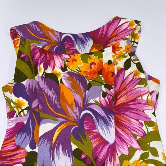 Vintage Alice Polynesian Floral Dress - Picture 5 of 9